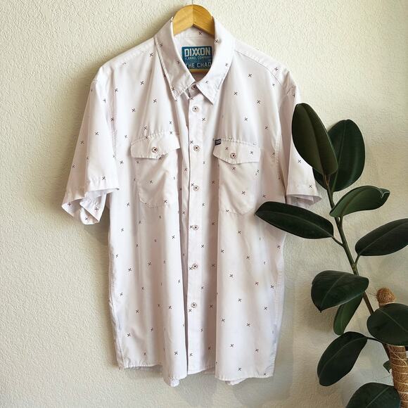 Dixxon Flannel The Chad Button Up Shirt Size 2X Performance Short Sleeve Print - Picture 1 of 7